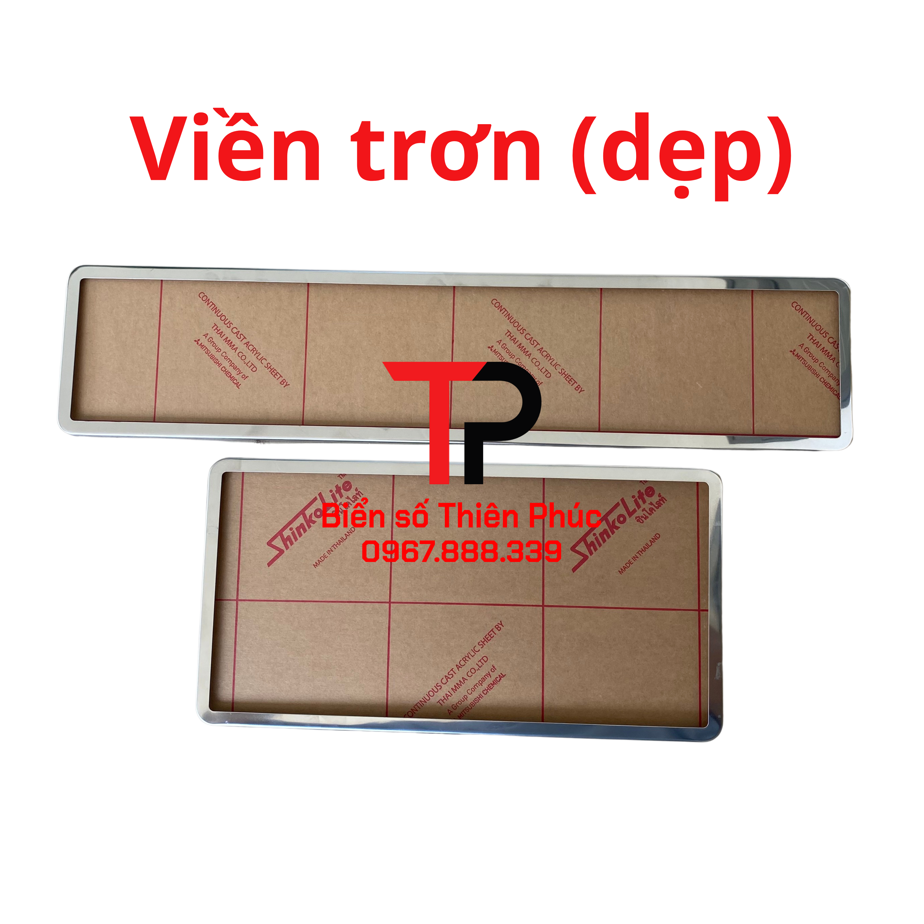 HỘP BẢNG SỐ INOX MICA - BIỂN Ô TÔ_VIỀN INOX SÁNG BÓNG