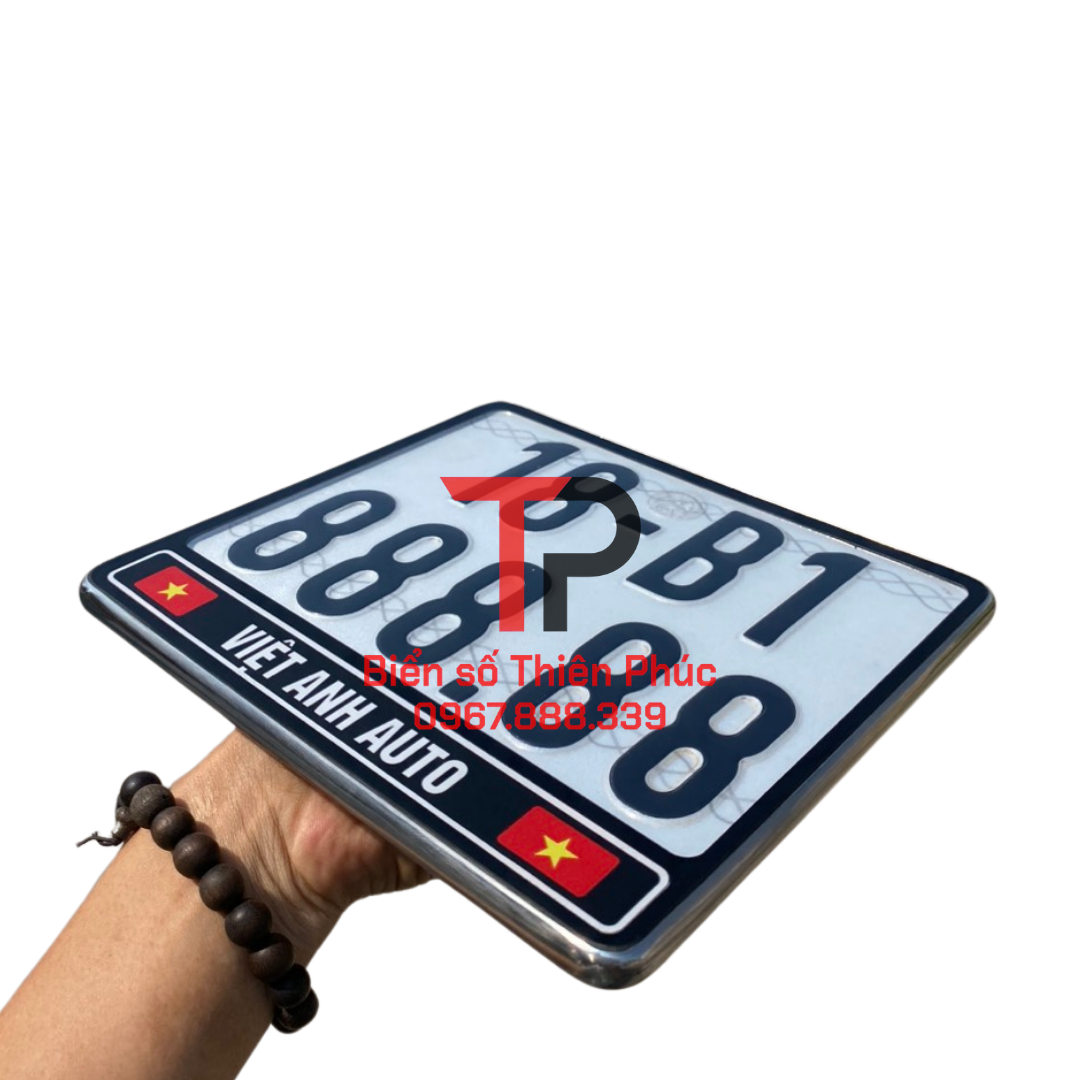 KHUNG INOX GÒ BIỂN SỐ HONDA CỜ LOGO BẢN ĐỒ