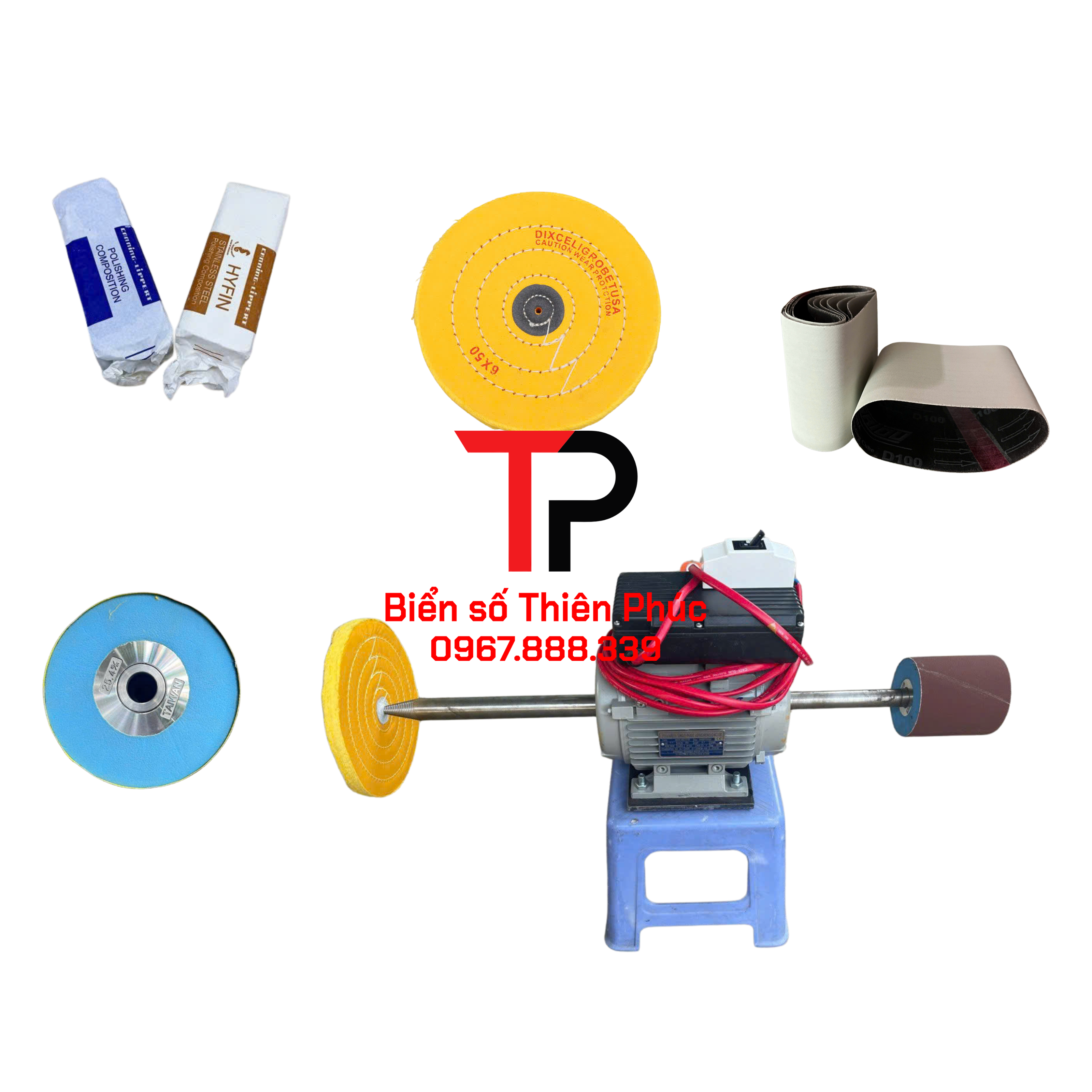 TRỌN BỘ COMBO MÀI ĐÁNH BÓNG BIỂN SỐ
