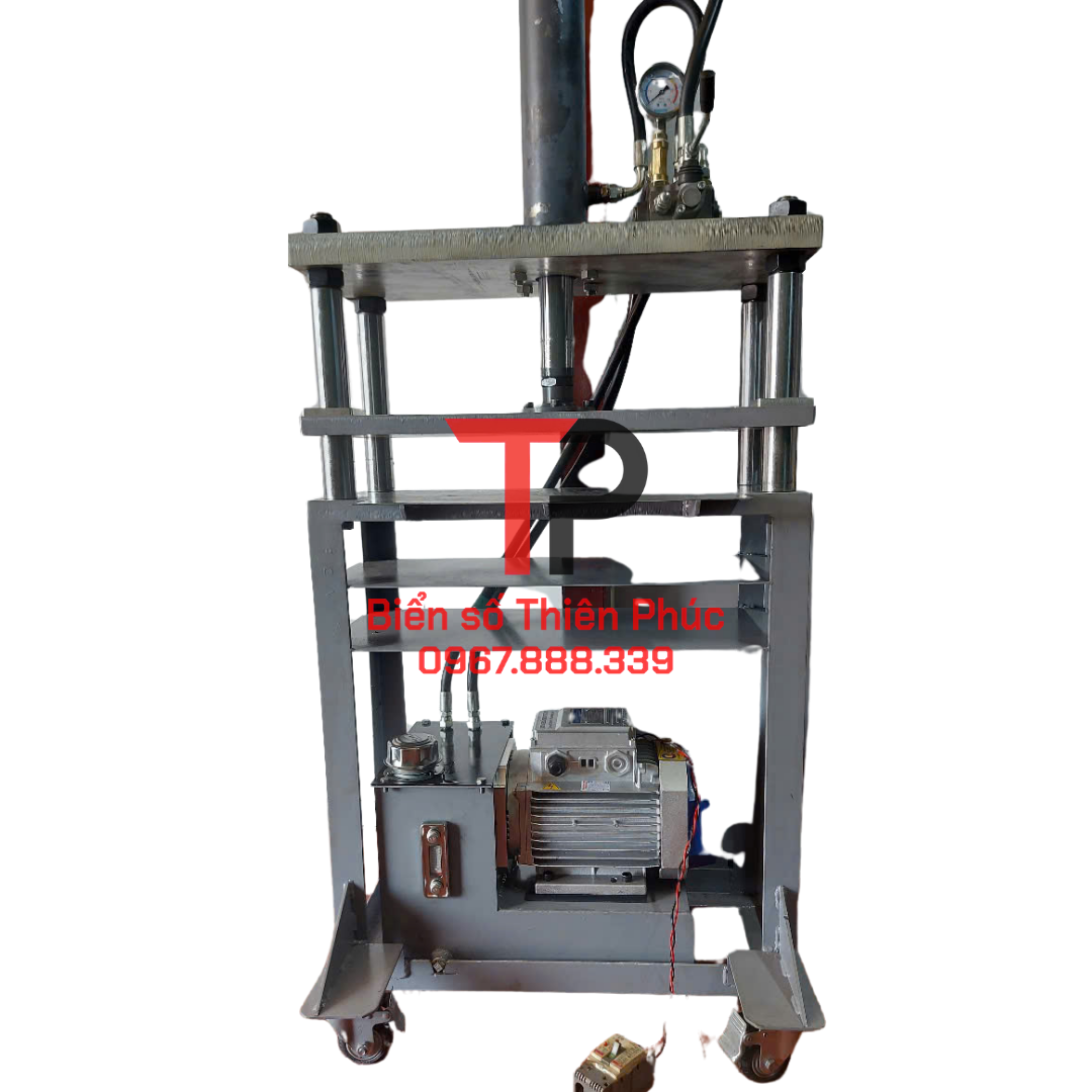 MÁY ÉP BIỂN SỐ THỦY LỰC TỰ ĐỘNG